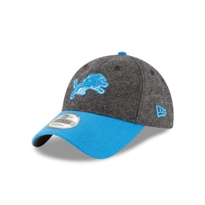 Grey Detroit Lions Hat - New Era NFL Tweed Turn 9TWENTY Adjustable Caps USA3275610